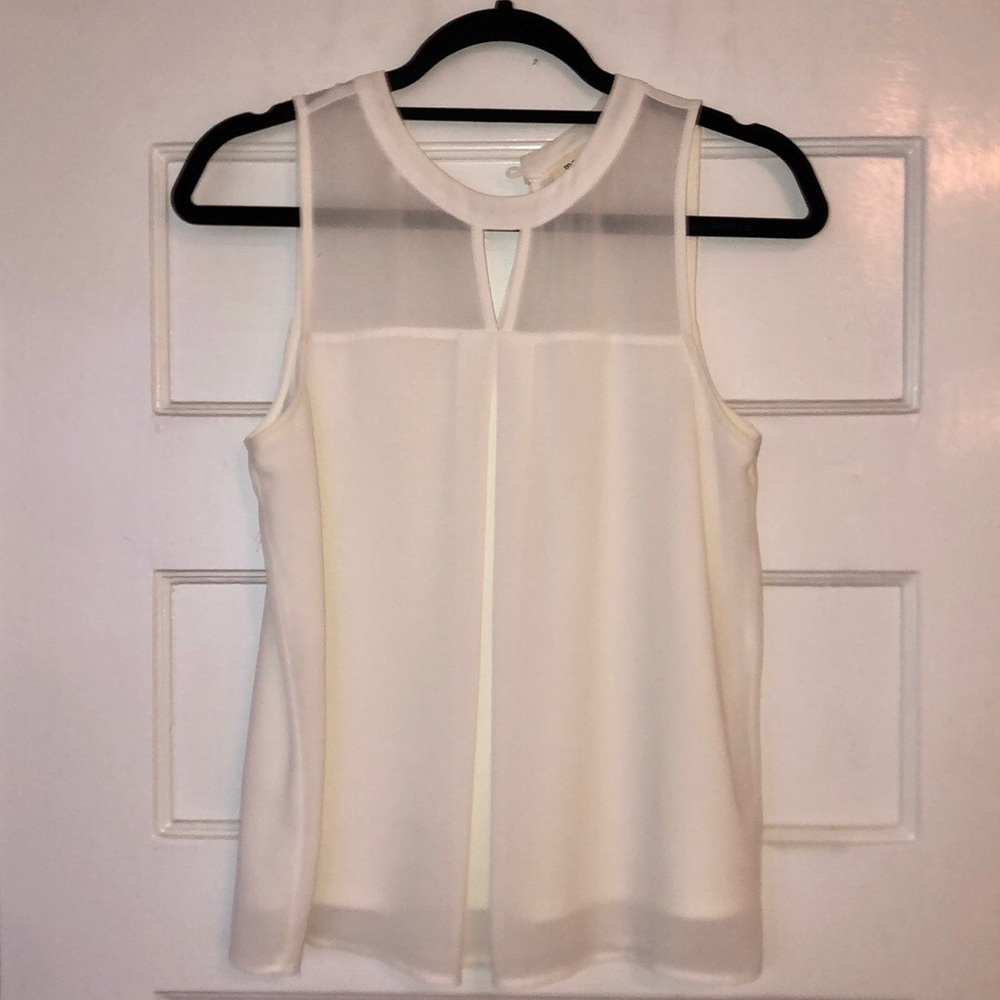 White tank blouse perfect for work!